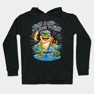 The Frog Angler: A Playful Twist on Fishing Hoodie